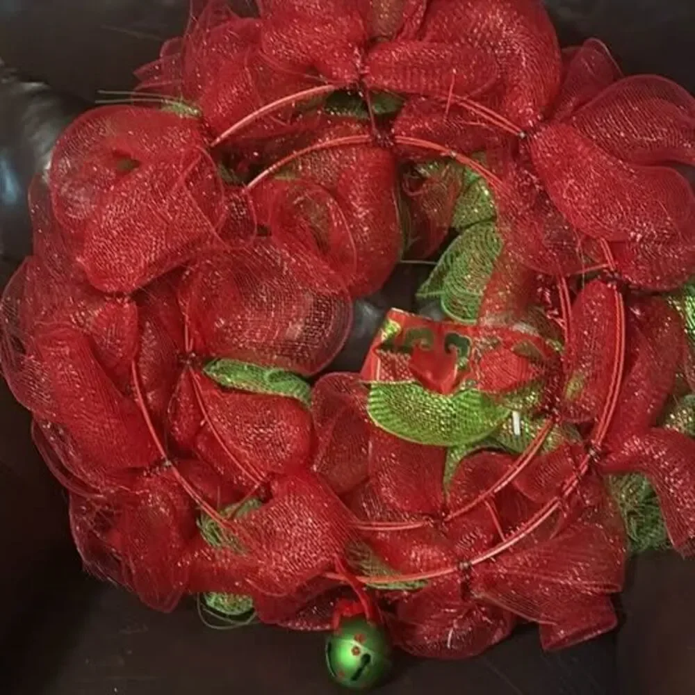 Christmas Elf Deco Mesh Wreath